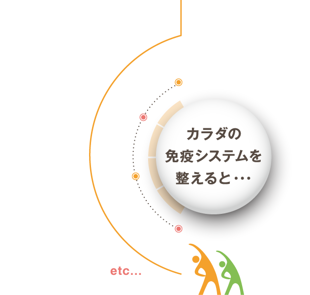 体の免疫システムを整えると...